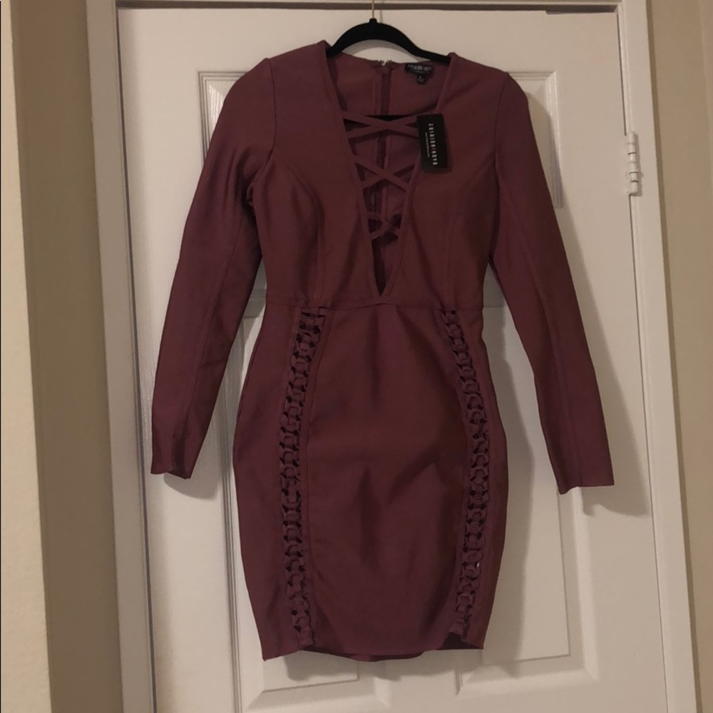 Lace up bandage dress